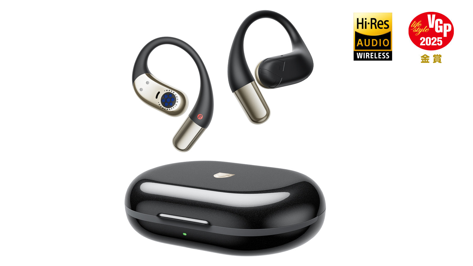 LDACサポートでハイレゾワイヤレス再生に対応、疲れにくいイヤーフック