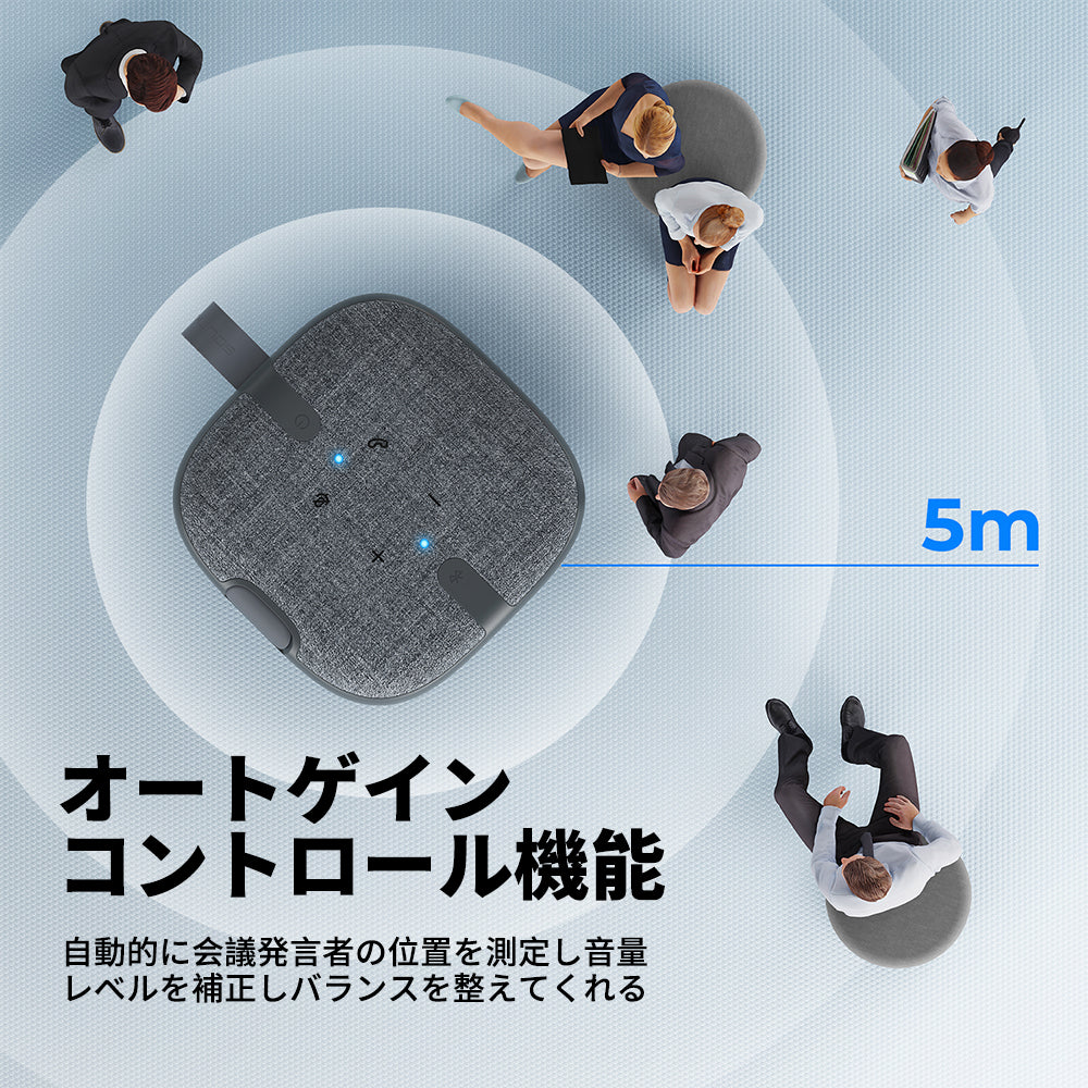 PureVoice -機能豊富の多人数遠隔会議用スピーカーフォン