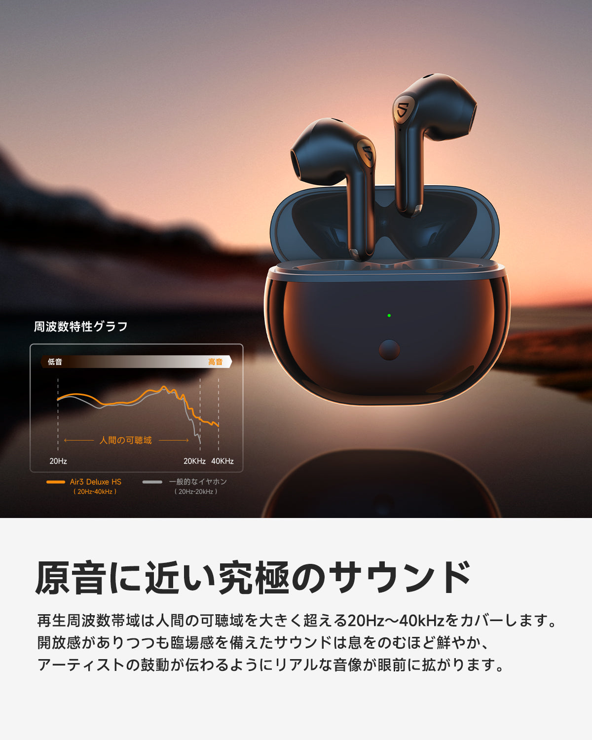 SOUNDPEATS Air3 Deluxe HS ワイヤレスイヤホン-ワイヤレスを越える高音質を求めた新モデル - SOUNDPEATS –  SOUNDPEATS JAPAN