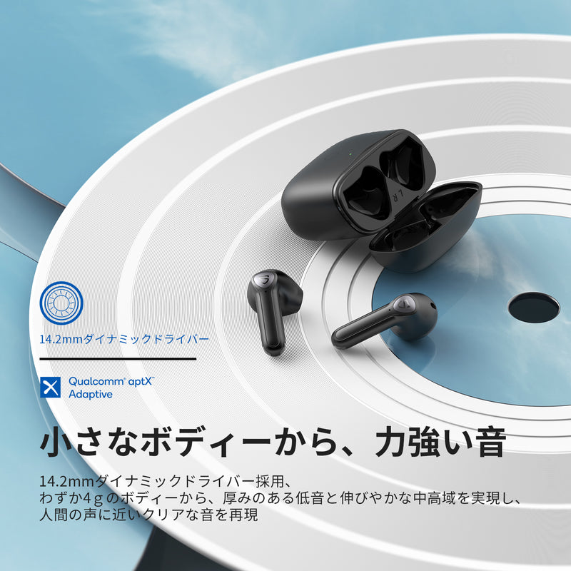 Bluetooth5.0 ワイヤレスイヤホン 高音質 防水 軽量 マット素材 白