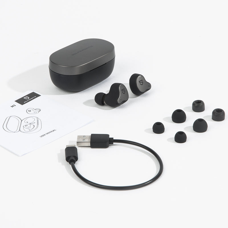 オーディオ機器SOUNDPEATS H1 ワイヤレスイヤホン Bluetooth 5.2 新品